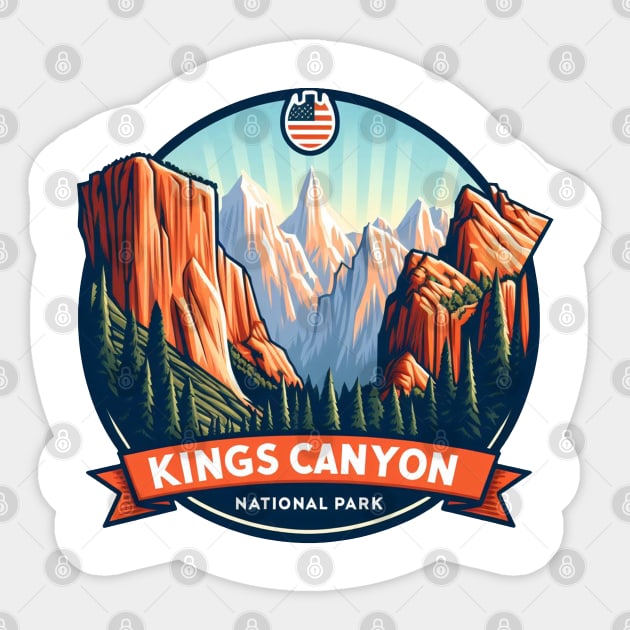 Kings Canyon National Park Sticker by Americansports